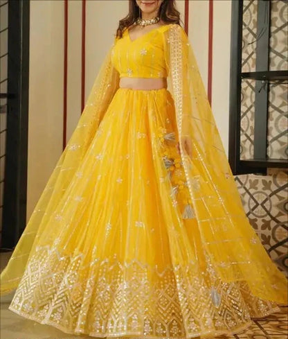 Yellow lehenga | haldi outfit