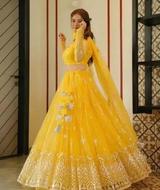 Yellow lehenga | haldi outfit