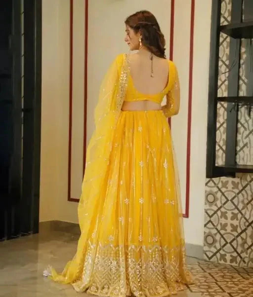 Yellow lehenga | haldi outfit